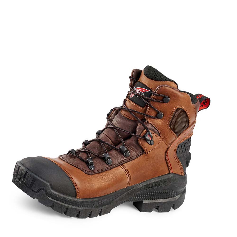 Red Wing Crv™ 6-inch Vandtætte Sikkerhedsstøvler Herre Brune | DK341PJJ