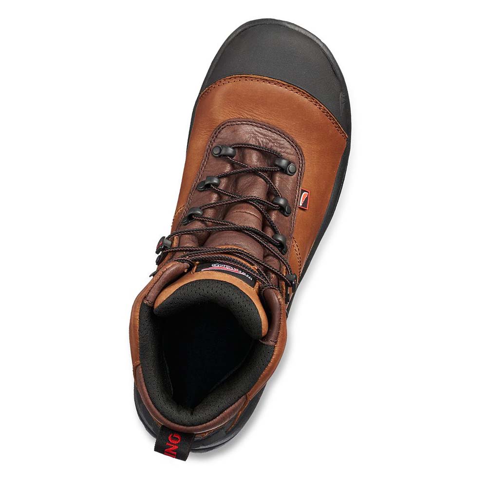 Red Wing Crv™ 6-inch Vandtætte Sikkerhedsstøvler Herre Brune | DK341PJJ
