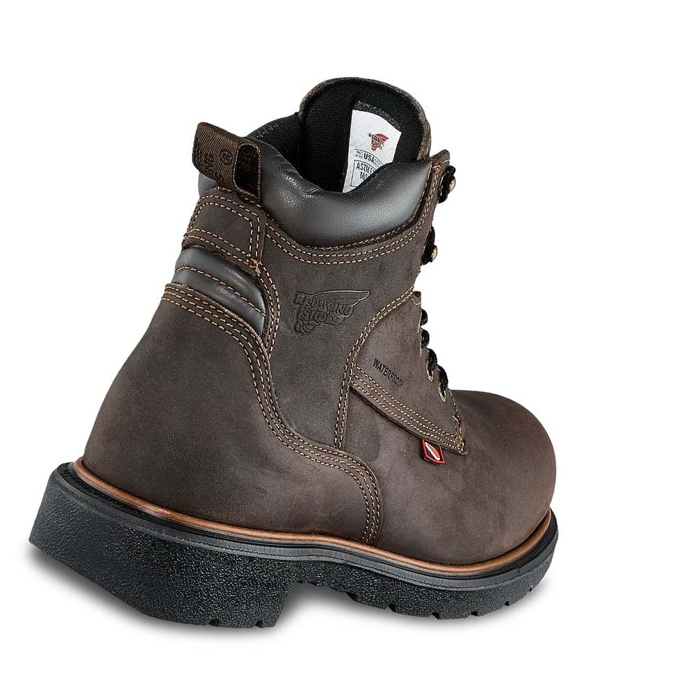 Red Wing DynaForce® 6-inch Insulated, Vandtætte Sikkerhedsstøvler Herre Sort Brune | DK294TCE