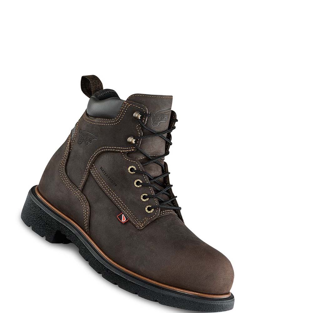 Red Wing DynaForce® 6-inch Insulated, Vandtætte Sikkerhedsstøvler Herre Sort Brune | DK294TCE
