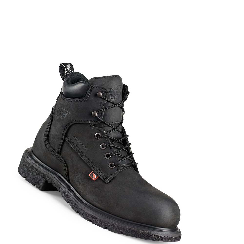 Red Wing DynaForce® 6-inch Vandtætte Sikkerhedsstøvler Herre Sort | DK295RVD