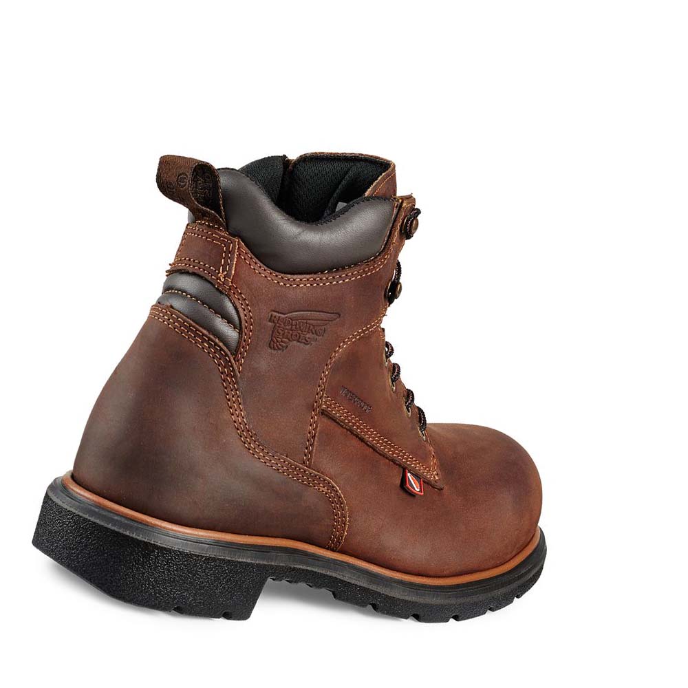 Red Wing DynaForce® 6-inch Vandtætte Soft Tå Arbejdsstøvler Herre Brune | DK74JPQ