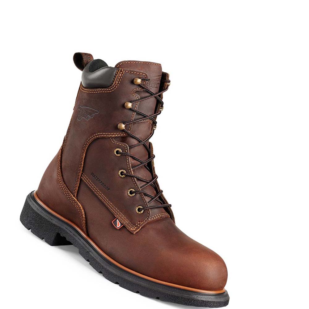 Red Wing DynaForce® 8-inch Vandtætte Sikkerhedsstøvler Herre Kaffe | DK290OKI