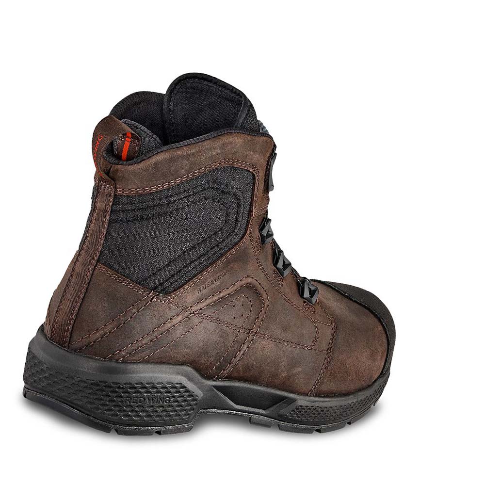 Red Wing Exos Lite 6-inch Vandtætte, CSA Sikkerhedsstøvler Herre Kaffe | DK344UZG