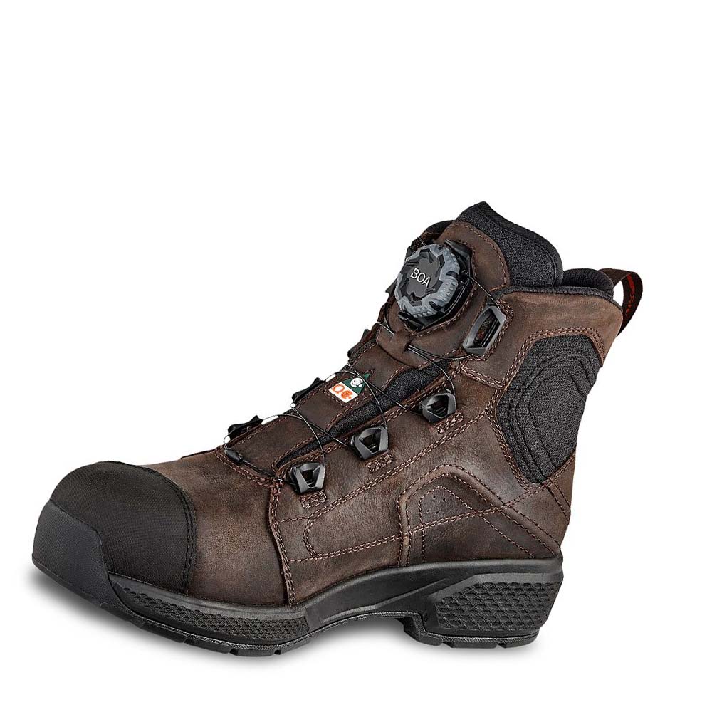 Red Wing Exos Lite 6-inch Vandtætte, CSA Sikkerhedsstøvler Herre Kaffe | DK344UZG