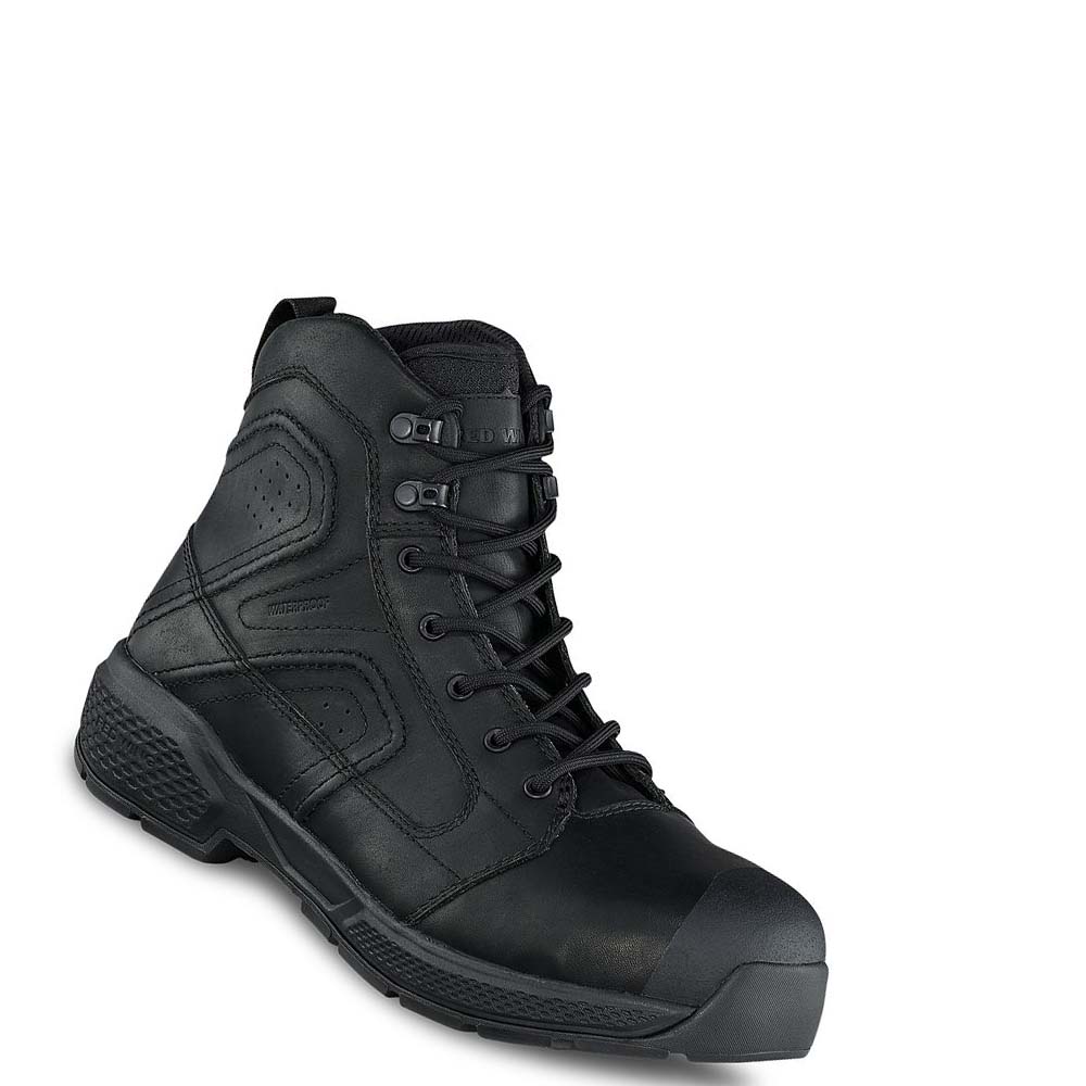 Red Wing Exos Lite 6-inch Vandtætte Sikkerhedsstøvler Herre Sort | DK33YXF