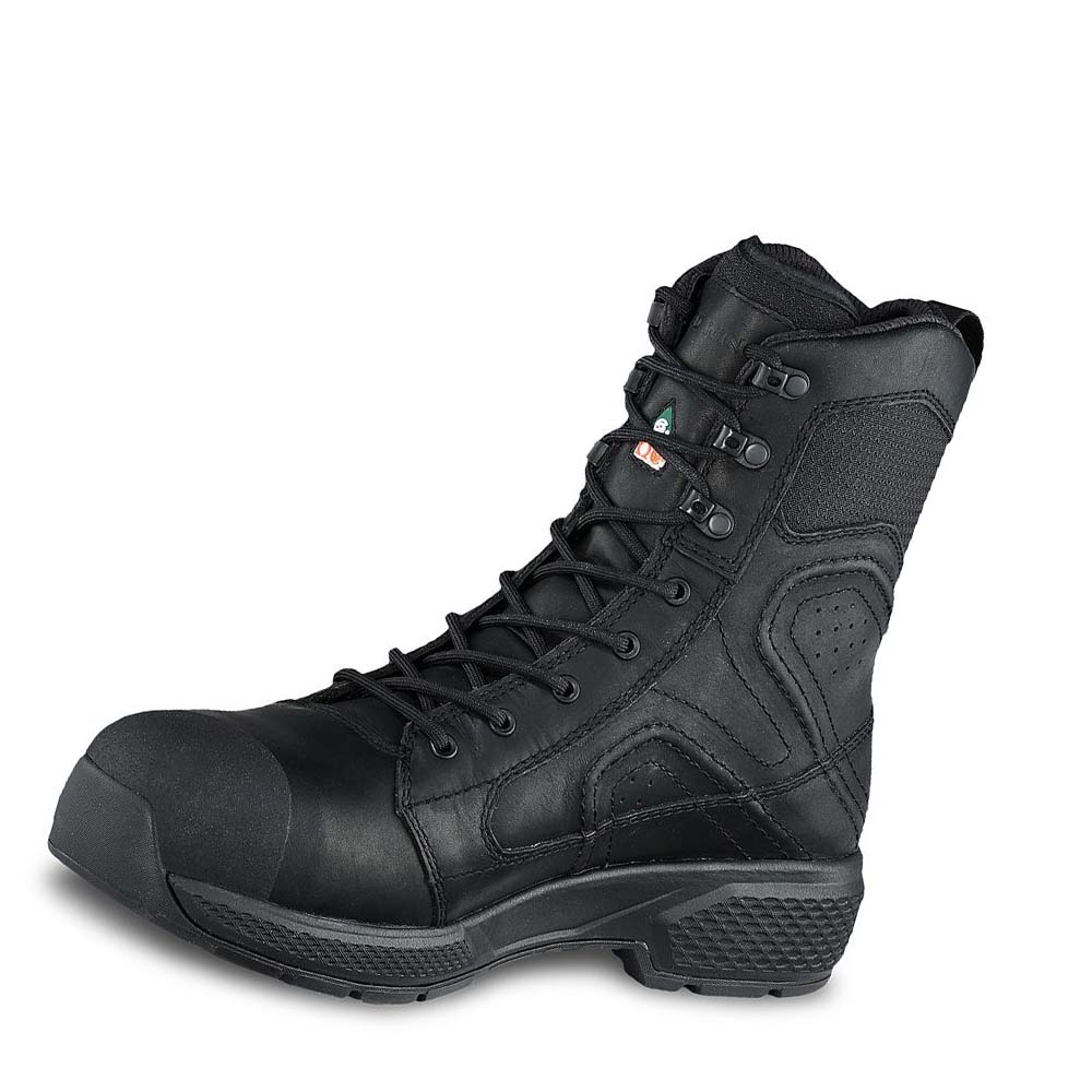 Red Wing Exos Lite 8-inch Vandtætte, CSA Sikkerhedsstøvler Herre Sort | DK338DFM