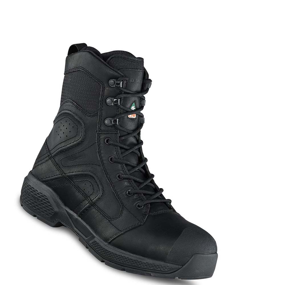 Red Wing Exos Lite 8-inch Vandtætte, CSA Sikkerhedsstøvler Herre Sort | DK338DFM