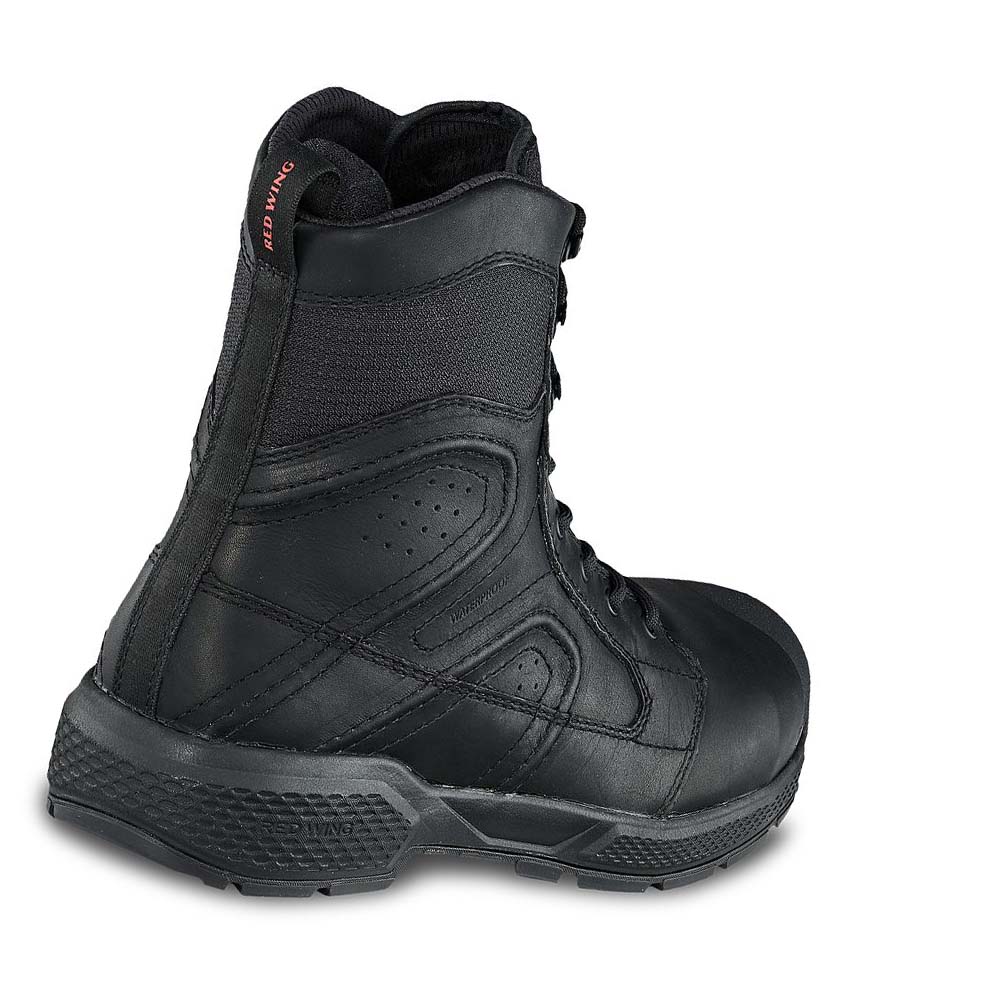 Red Wing Exos Lite 8-inch Vandtætte, CSA Sikkerheds Tå Vandtætte Støvler Herre Sort | DK43CTV