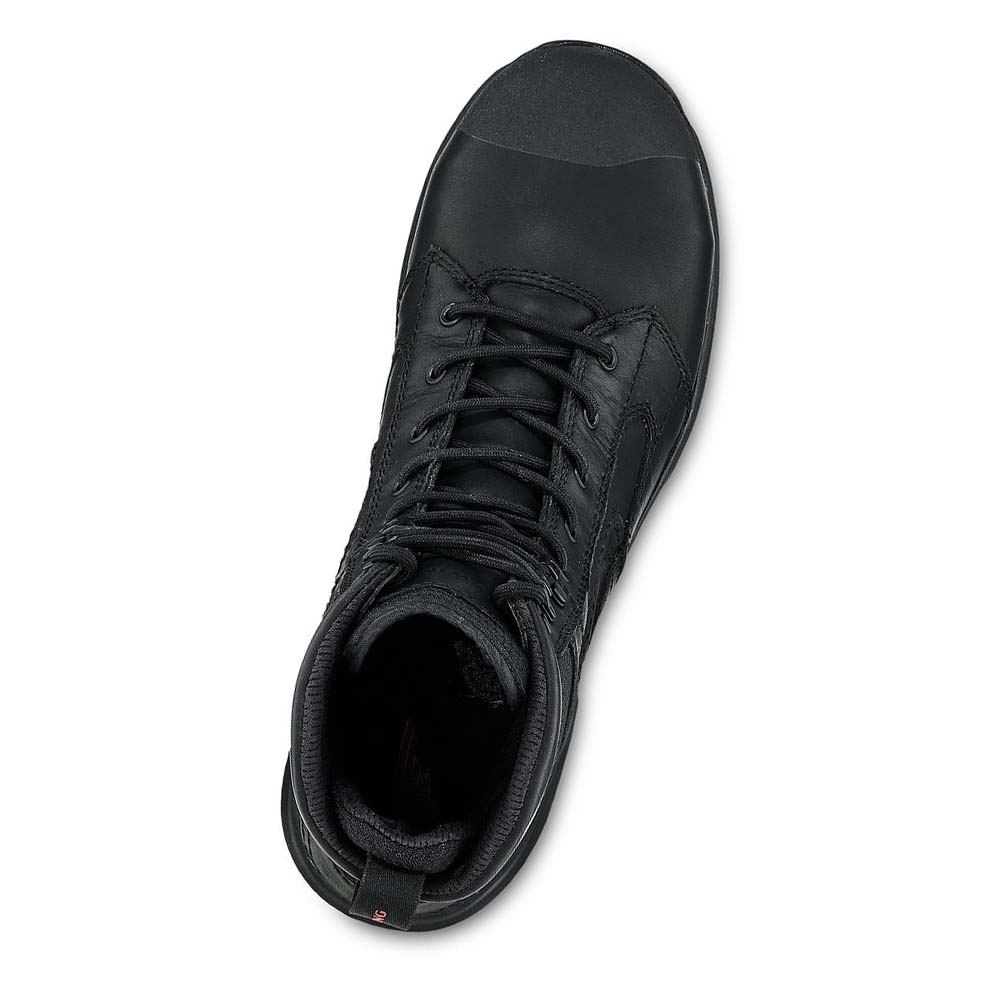 Red Wing Exos Lite 8-inch Vandtætte, CSA Sikkerheds Tå Vandtætte Støvler Herre Sort | DK43CTV