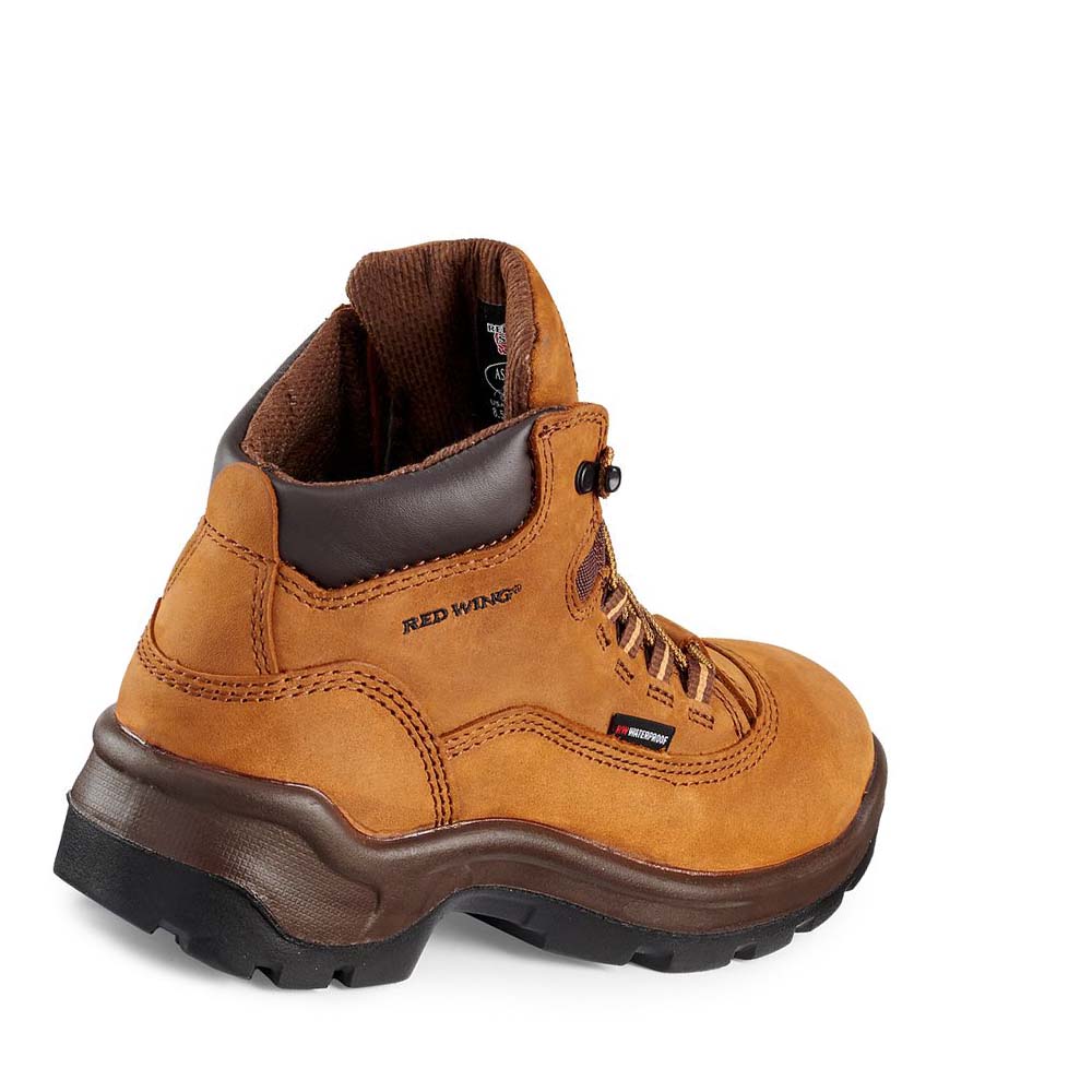 Red Wing FlexBond 5-inch Vandtætte Sikkerheds Tå Arbejdsstøvler Dame Brune | DK167WNB