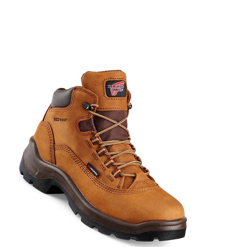 Red Wing FlexBond 5-inch Vandtætte Sikkerheds Tå Arbejdsstøvler Dame Brune | DK167WNB