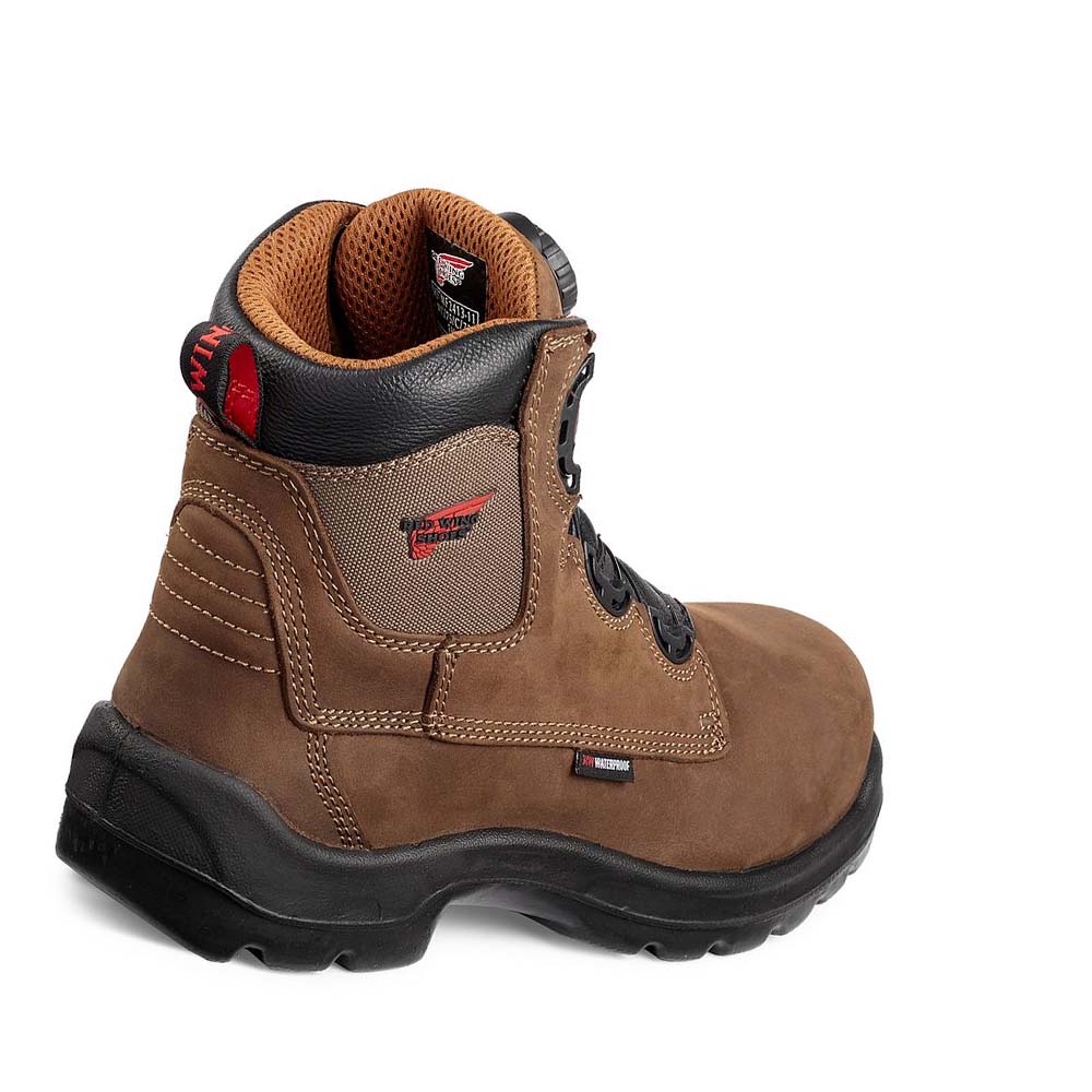 Red Wing FlexBond 6-inch BOA® Vandtætte Sikkerhedsstøvler Herre Brune | DK31ILH