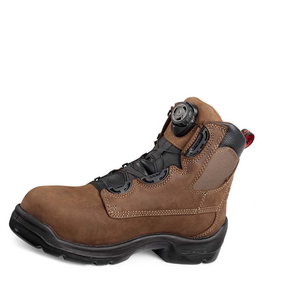 Red Wing FlexBond 6-inch BOA® Vandtætte Sikkerhedsstøvler Herre Brune | DK31ILH