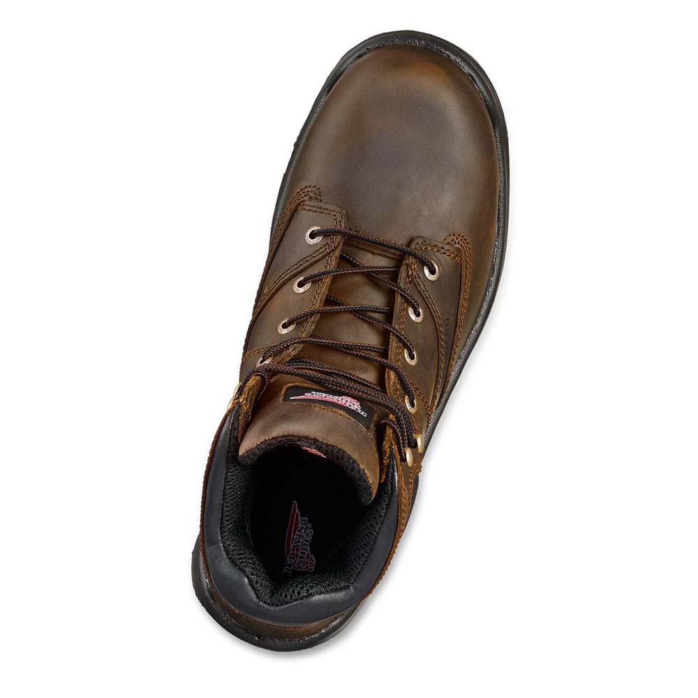 Red Wing FlexBond 6-inch Sikkerheds Tå Metguard Sikkerhedsstøvler Herre Kaffe | DK320TCE