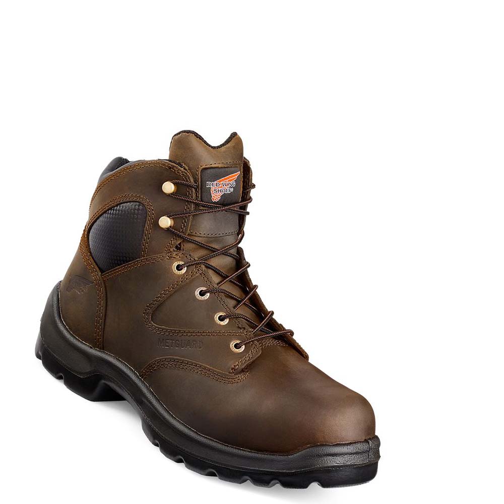Red Wing FlexBond 6-inch Sikkerheds Tå Metguard Sikkerhedsstøvler Herre Kaffe | DK320TCE