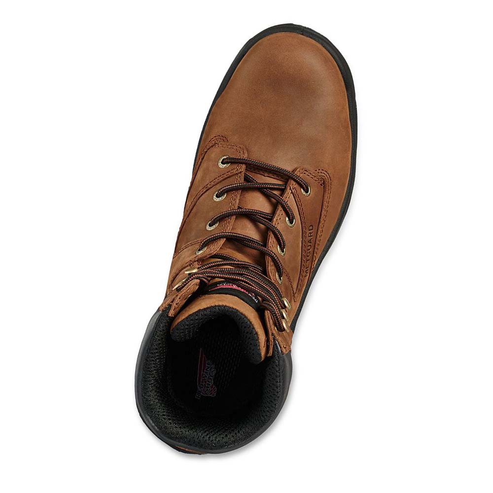 Red Wing FlexBond 8-inch Sikkerheds Tå Metguard Sikkerhedsstøvler Herre Brune | DK321RVD