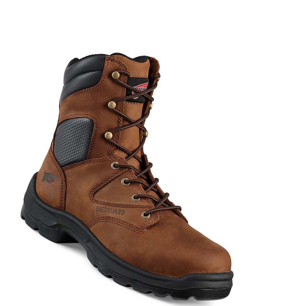 Red Wing FlexBond 8-inch Sikkerheds Tå Metguard Sikkerhedsstøvler Herre Brune | DK321RVD