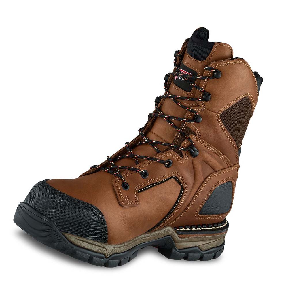 Red Wing FlexForce® 8-inch Vandtætte Sikkerhedsstøvler Herre Brune | DK319YXF