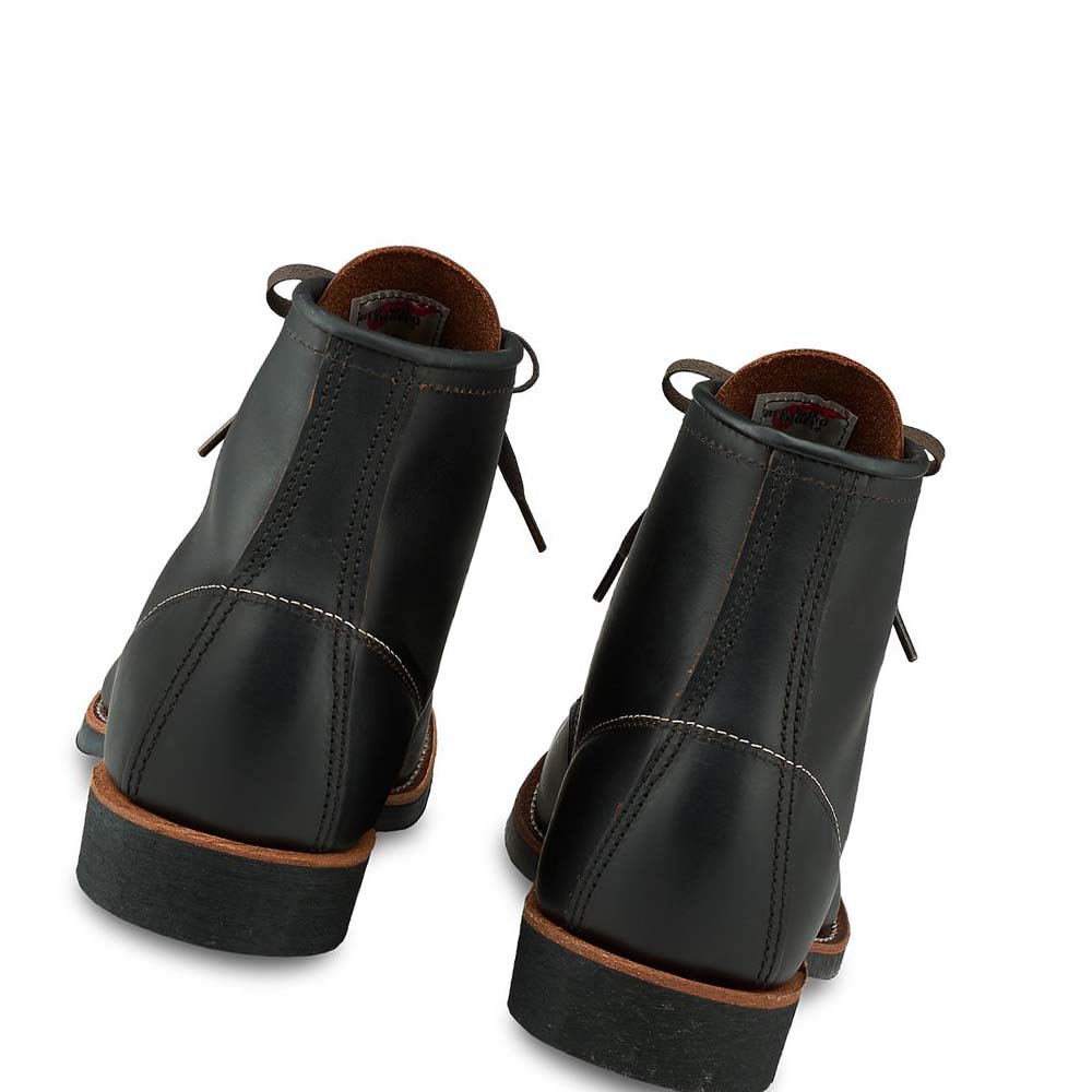 Red Wing Heritage 6-Inch CSA in Prairie Læder Støvler Herre Sort Brune | DK20LIS