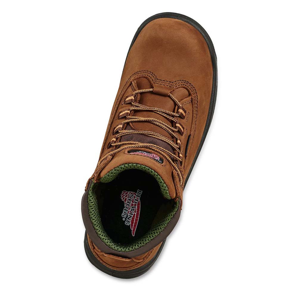 Red Wing King Tå® 5-inch Vandtætte Sikkerhedsstøvler Dame Brune | DK142QMA