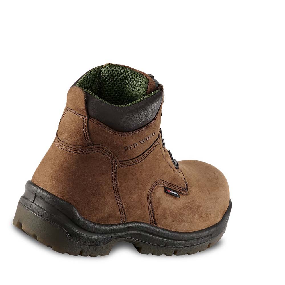 Red Wing King Tå® 6-inch CSA Sikkerheds Tå Vandtætte Støvler Herre Brune | DK56OKI