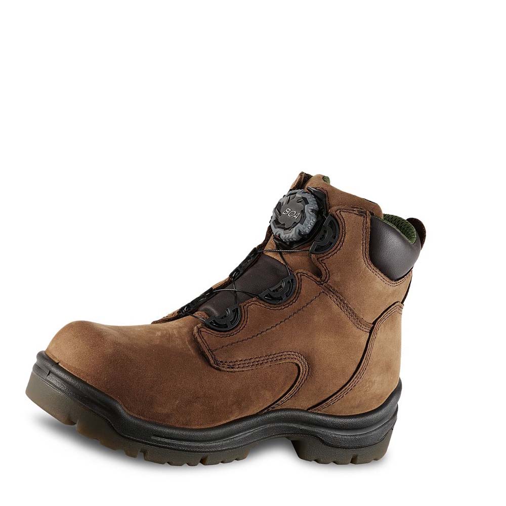 Red Wing King Tå® 6-inch CSA Sikkerheds Tå Vandtætte Støvler Herre Brune | DK56OKI