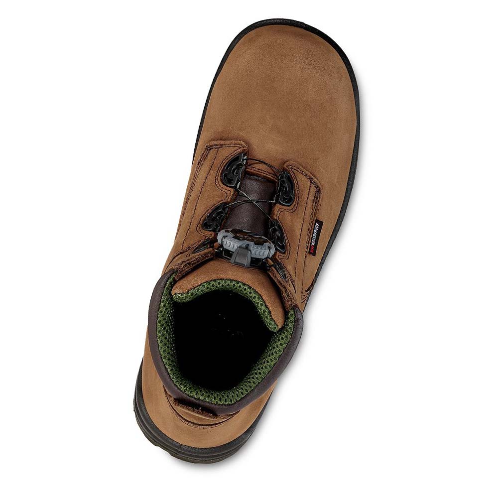 Red Wing King Tå® 6-inch CSA Sikkerheds Tå Vandtætte Støvler Herre Brune | DK56OKI