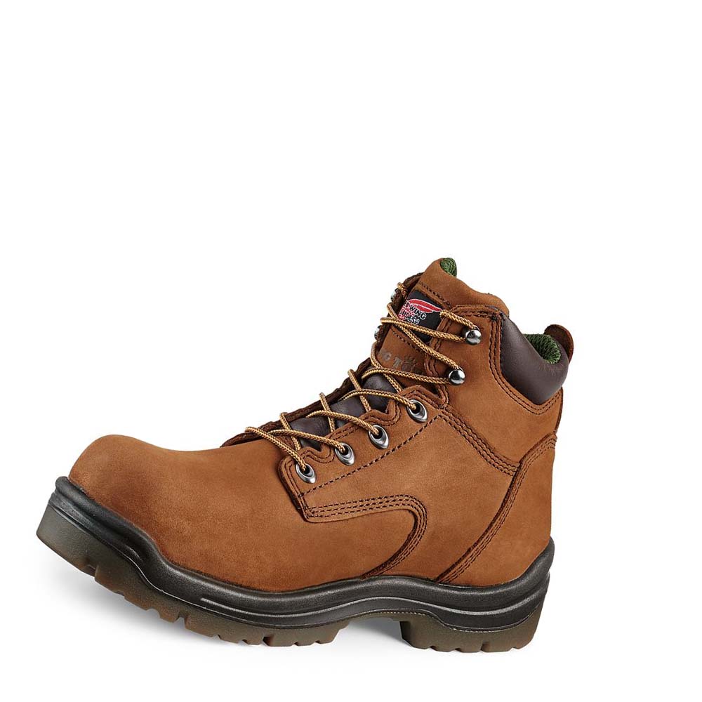 Red Wing King Tå® 6-inch Insulated, Vandtætte Sikkerhedsstøvler Herre Brune | DK280LIS