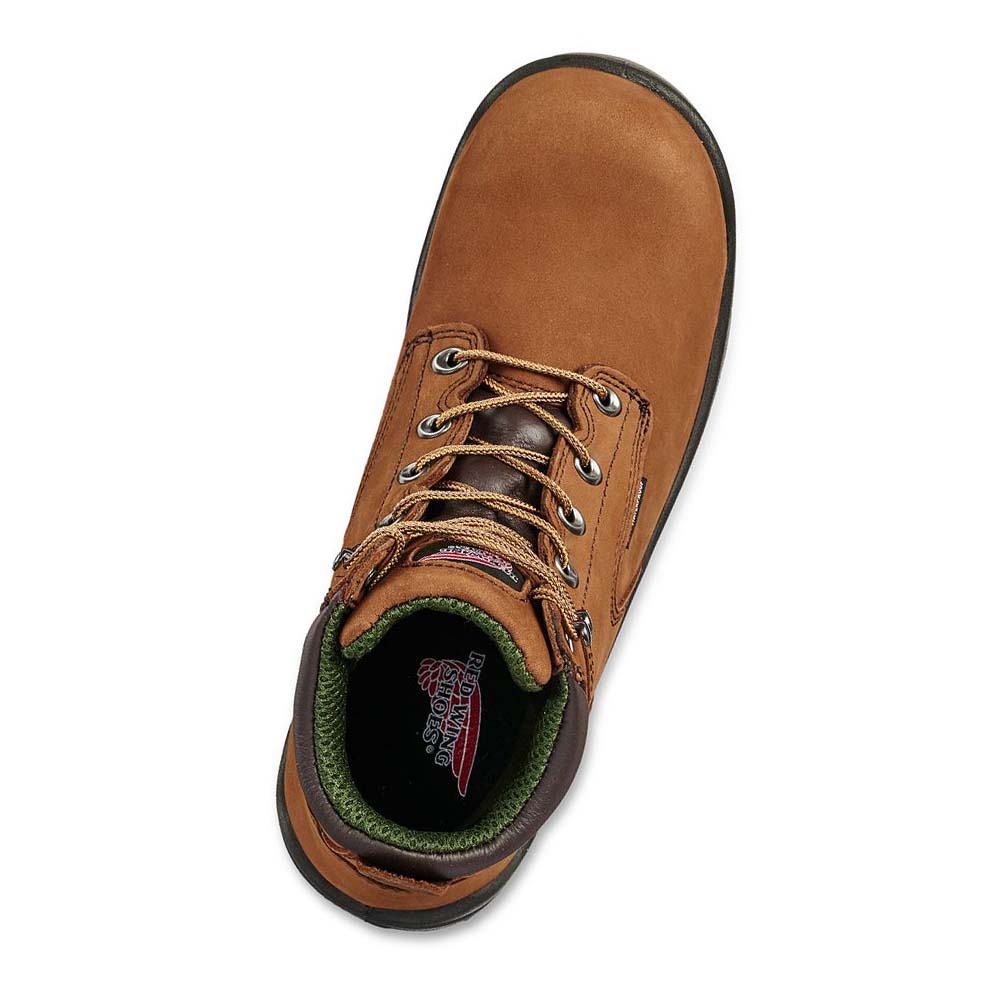 Red Wing King Tå® 6-inch Insulated, Vandtætte Sikkerhedsstøvler Herre Brune | DK280LIS