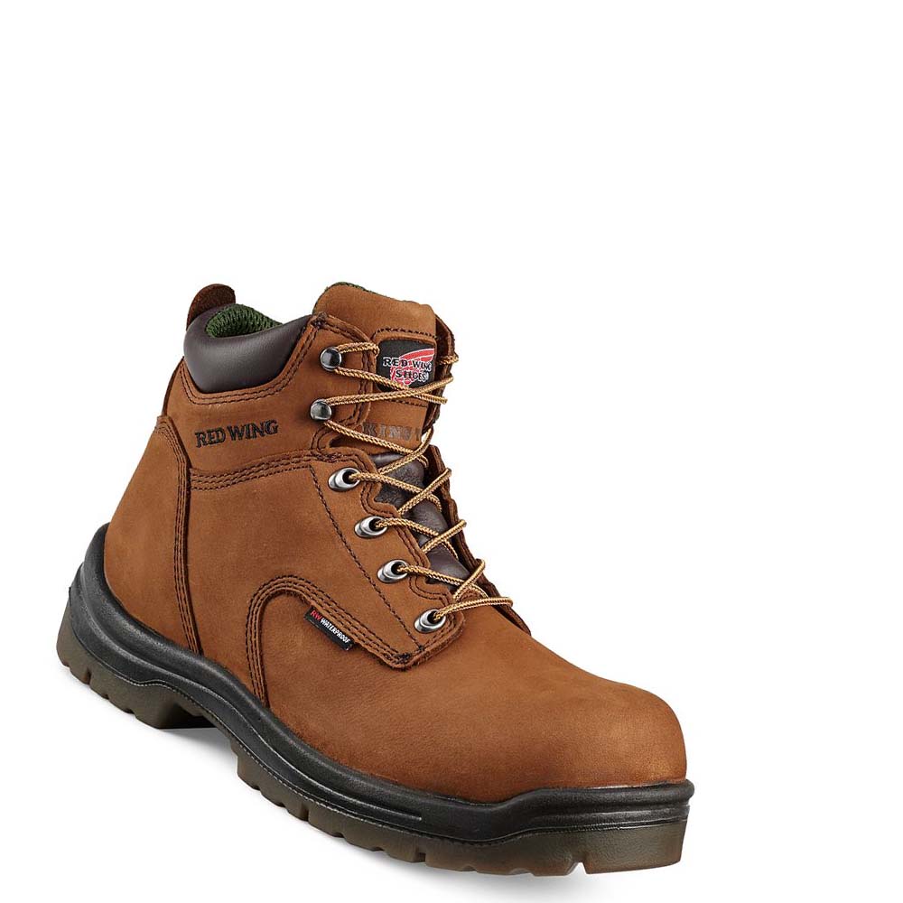 Red Wing King Tå® 6-inch Insulated, Vandtætte Soft Tå Arbejdsstøvler Herre Brune | DK63WNB