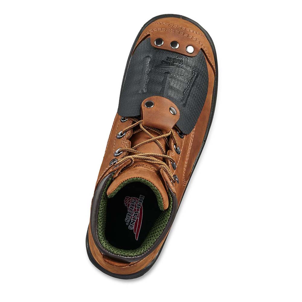 Red Wing King Tå® 6-inch Sikkerheds Tå Metguard Sikkerhedsstøvler Herre Brune | DK272QMA