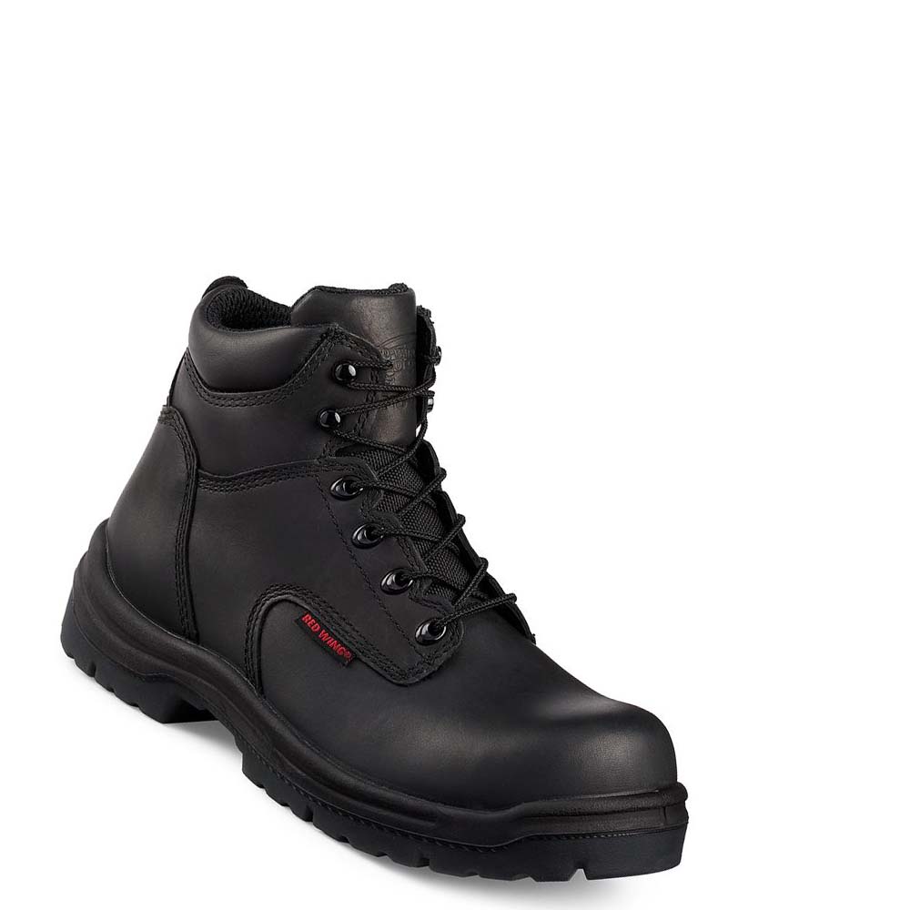 Red Wing King Tå® 6-inch Sikkerhedsstøvler Herre Sort | DK27SGL