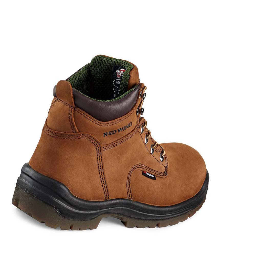 Red Wing King Tå® 6-inch Vandtætte Sikkerhedsstøvler Herre Brune | DK278XYU