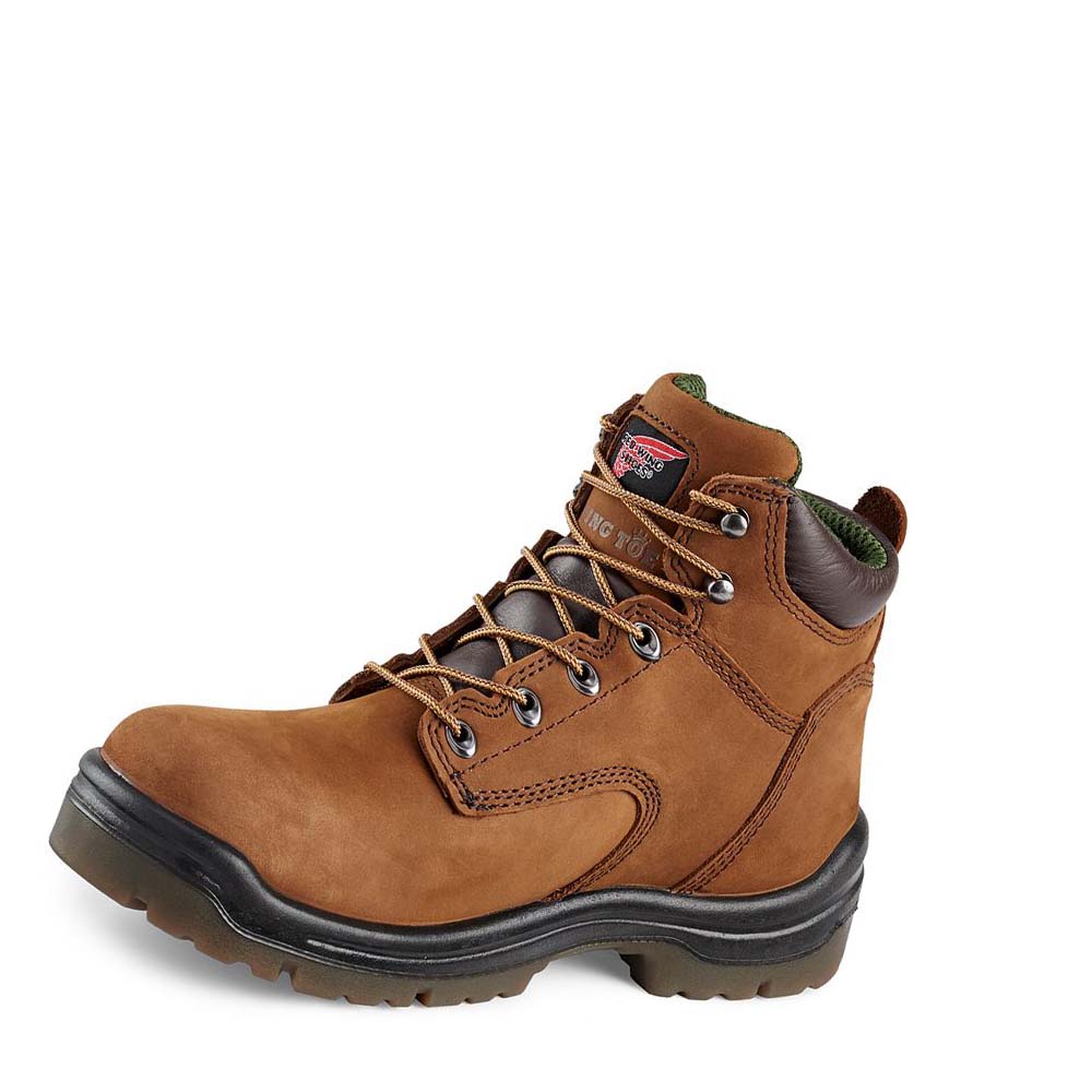 Red Wing King Tå® 6-inch Vandtætte Sikkerhedsstøvler Herre Brune | DK278XYU