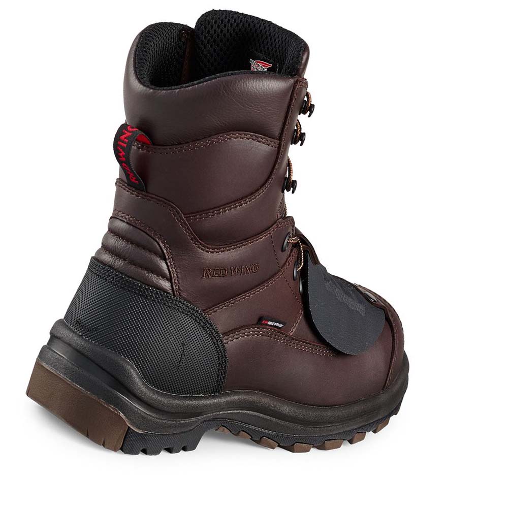 Red Wing King Tå® 8-inch CSA Metguard Sikkerheds Tå Vandtætte Støvler Herre Bordeaux | DK360JPQ