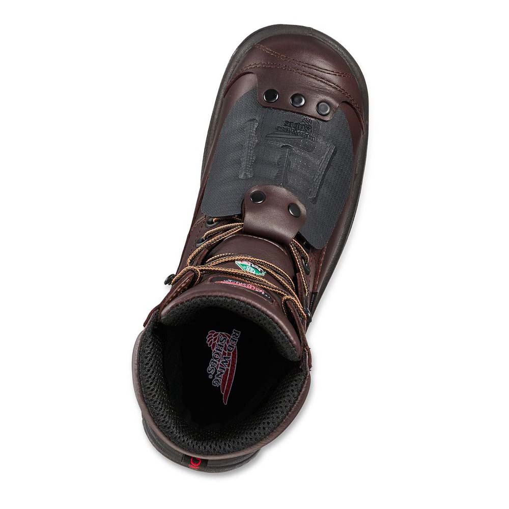 Red Wing King Tå® 8-inch CSA Metguard Sikkerheds Tå Vandtætte Støvler Herre Bordeaux | DK360JPQ