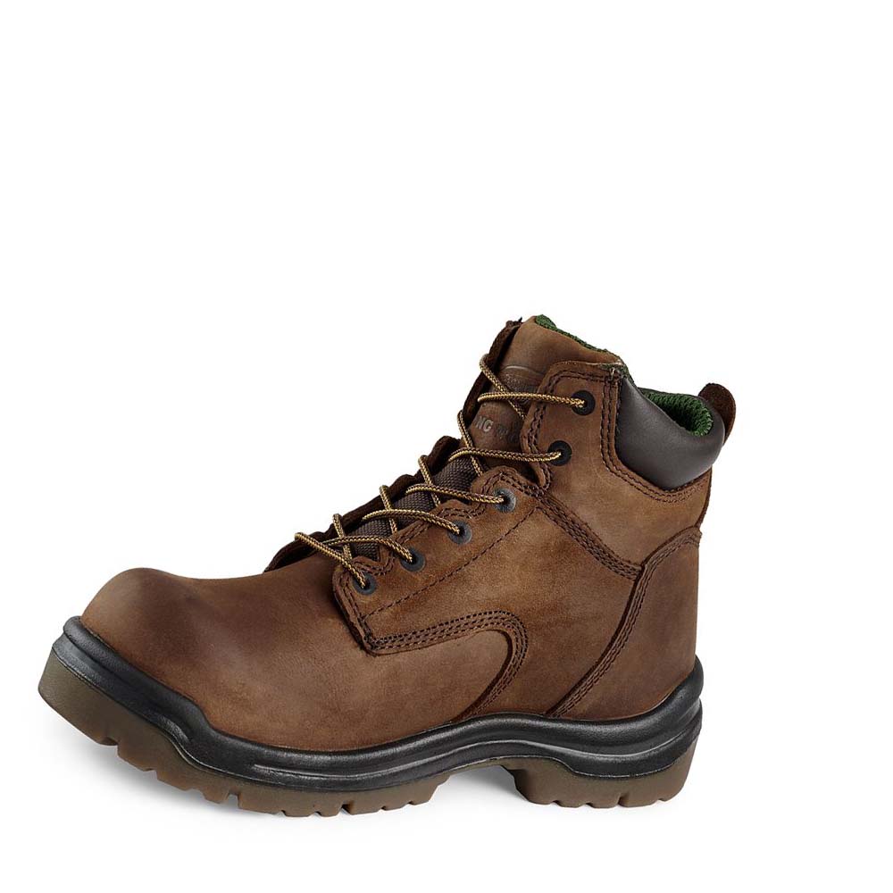 Red Wing King Tå® 8-inch Sikkerhedsstøvler Herre Brune | DK275BEX