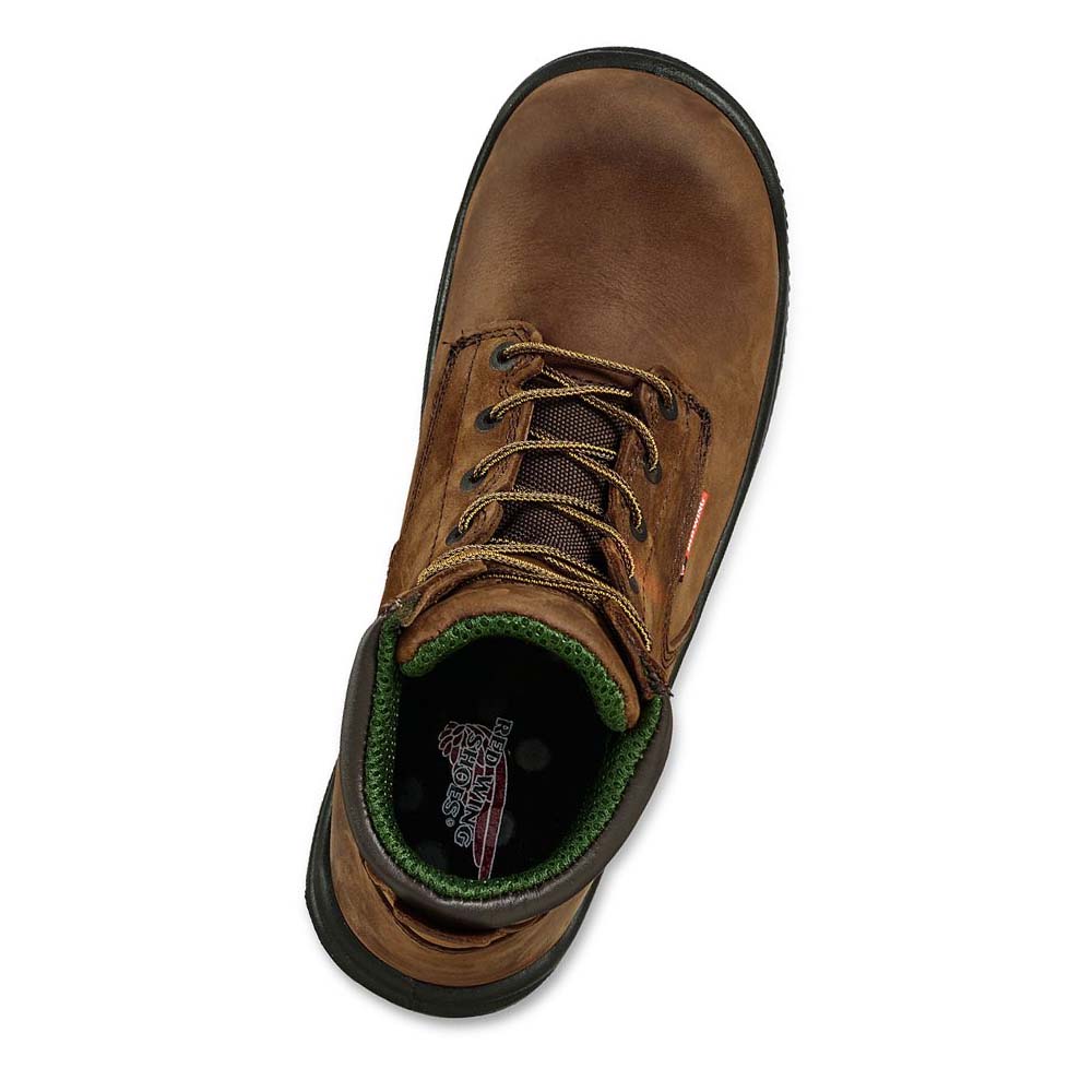 Red Wing King Tå® 8-inch Sikkerhedsstøvler Herre Brune | DK275BEX