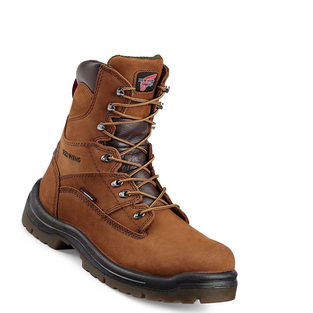 Red Wing King Tå® 8-inch Soft Tå Vandtætte Støvler Herre Brune | DK354VRW