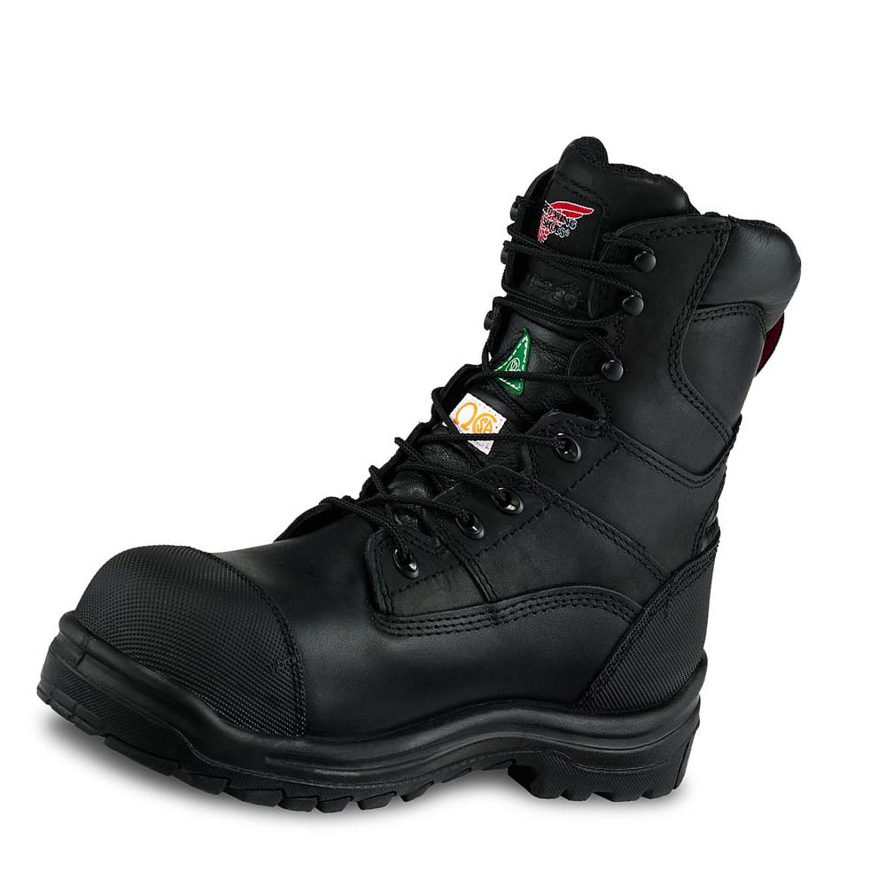 Red Wing King Tå® 8-inch Vandtætte CSA Sikkerhedsstøvler Herre Sort | DK276VRW