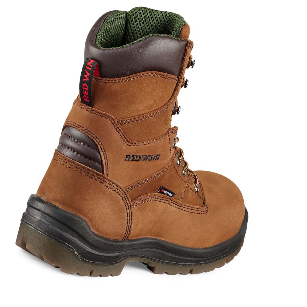Red Wing King Tå® 8-inch Vandtætte Sikkerhedsstøvler Herre Brune | DK277CTV