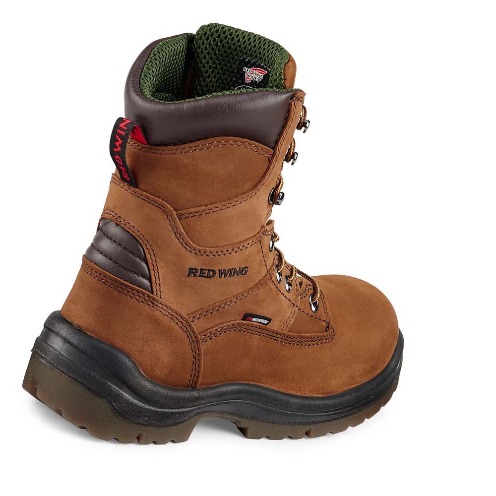 Red Wing King Tå® 8-inch Vandtætte Soft Tå Arbejdsstøvler Herre Brune | DK64QMA