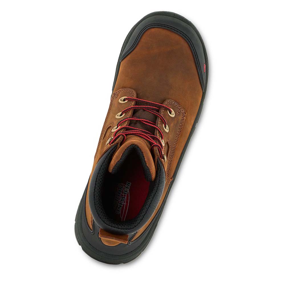 Red Wing King Tå® ADC 6-inch Sikkerheds Tå Vandtætte Støvler Herre Brune | DK416DFM