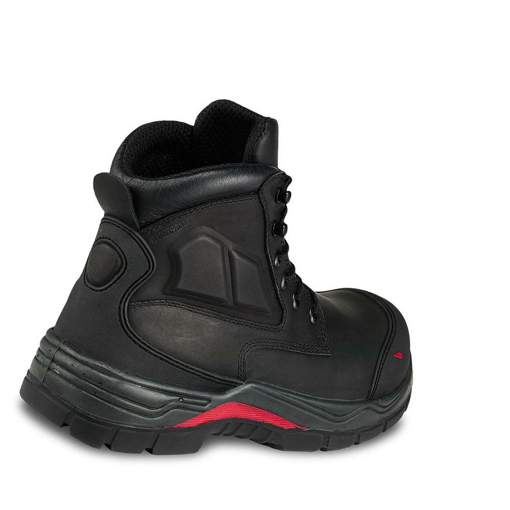 Red Wing King Tå® ADC 6-inch Vandtætte Sikkerhedsstøvler Herre Sort | DK323WNB