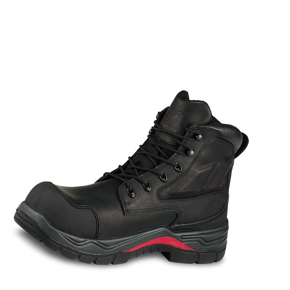 Red Wing King Tå® ADC 6-inch Vandtætte Sikkerhedsstøvler Herre Sort | DK323WNB