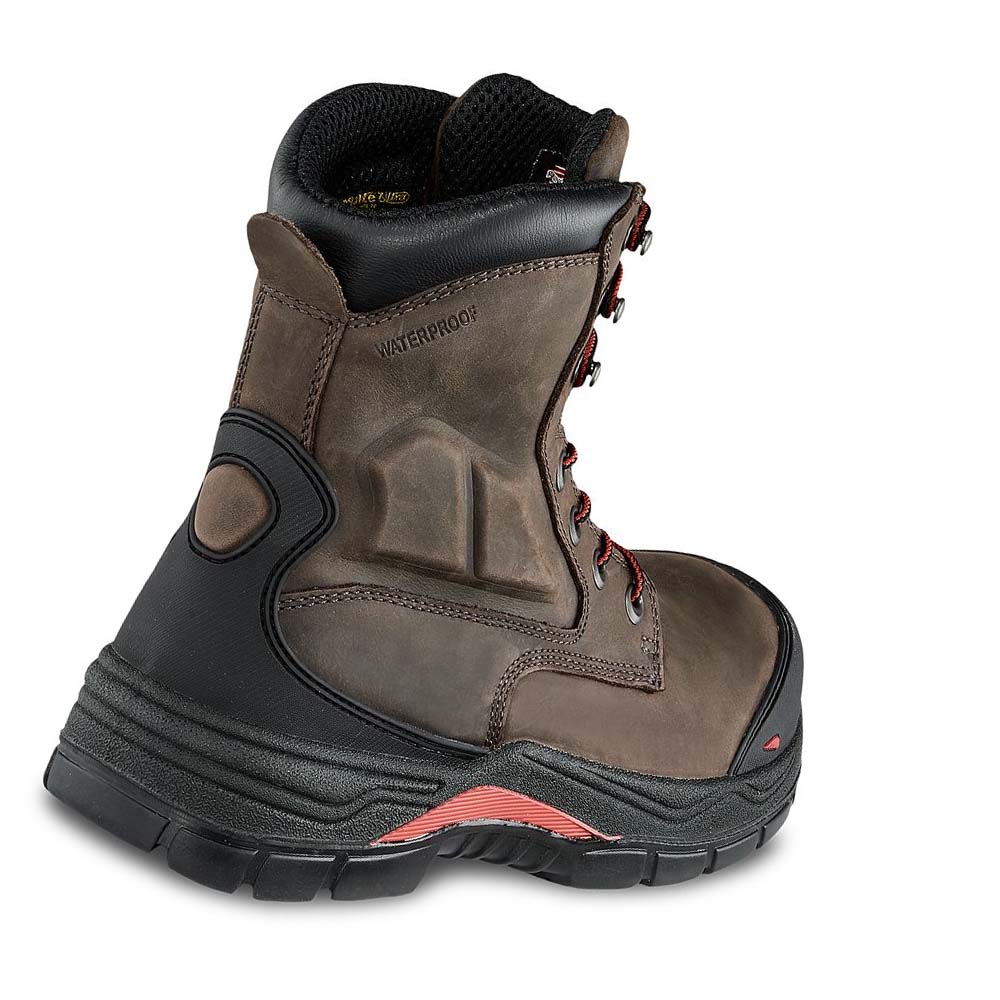 Red Wing King Tå® ADC 8-inch Insulated, Vandtætte CSA Sikkerhedsstøvler Herre Olivengrøn | DK322EBC