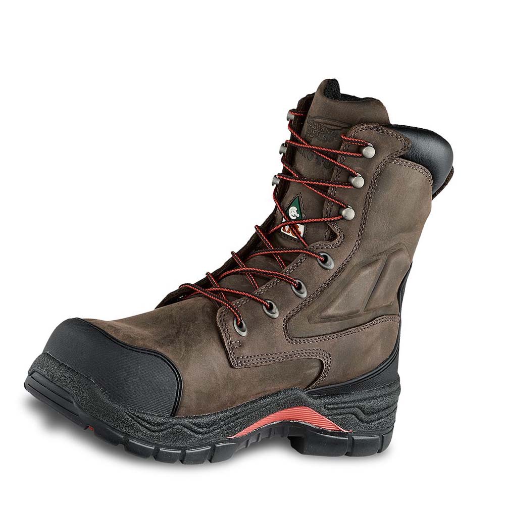 Red Wing King Tå® ADC 8-inch Insulated, CSA Sikkerheds Tå Vandtætte Støvler Herre Taupe | DK411KOR