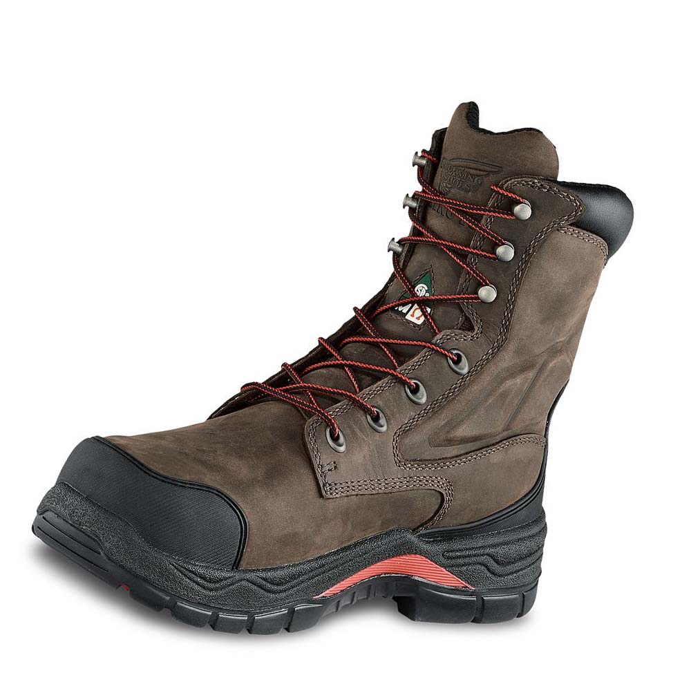Red Wing King Tå® ADC 8-inch Vandtætte CSA Metguard Sikkerhedsstøvler Herre Olivengrøn | DK326NWY