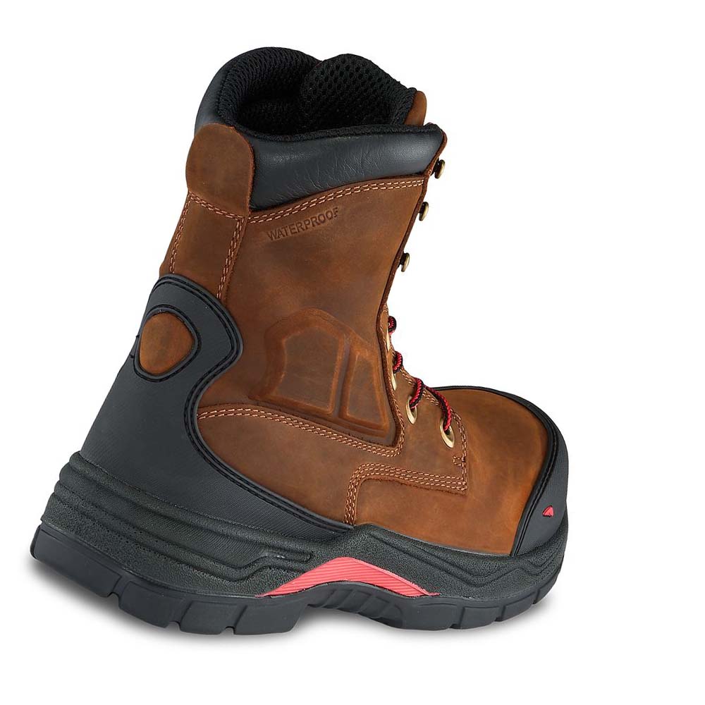 Red Wing King Tå® ADC 8-inch Vandtætte Sikkerhedsstøvler Herre Brune | DK324QMA